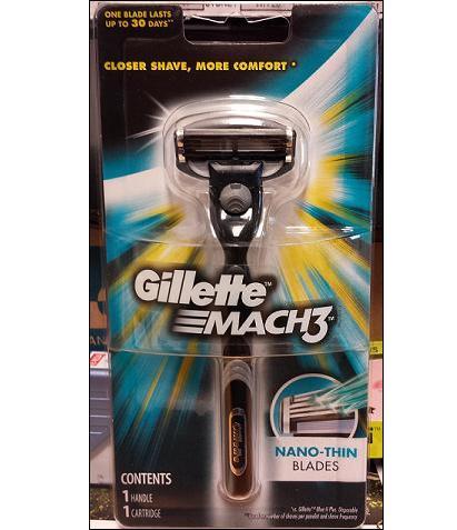 GILL MACH 3 RAZOR 1 UP - Shaving and Hair Removal, Razors and Blades ...